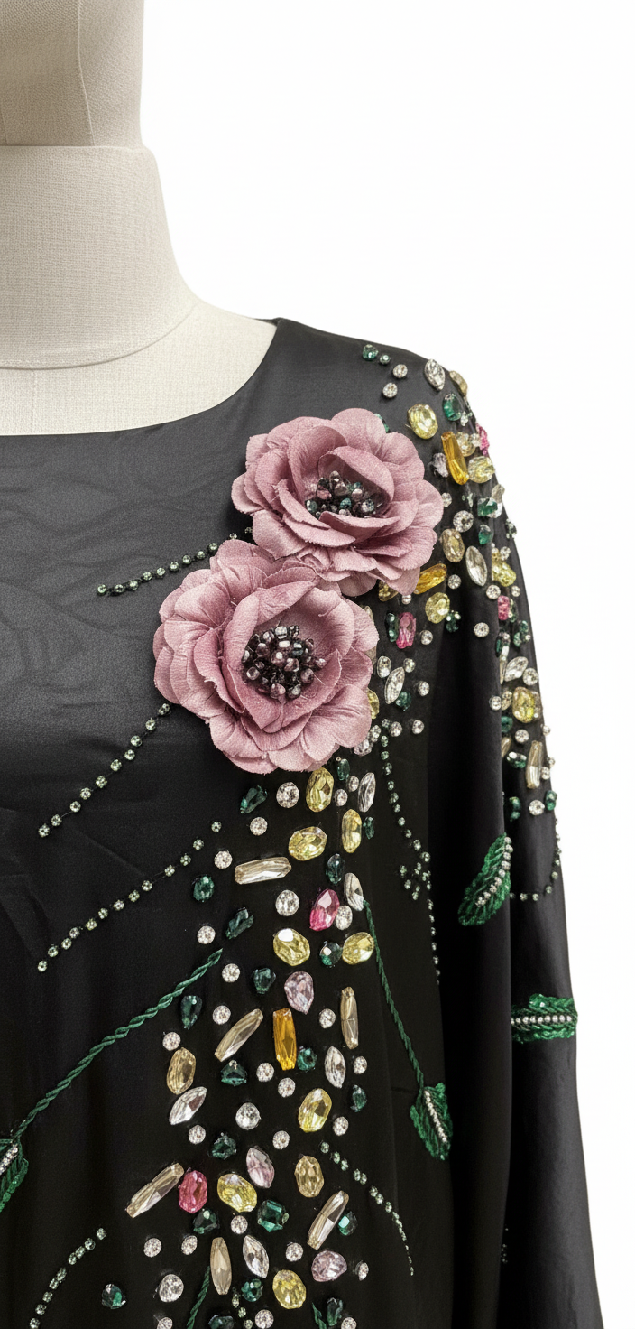 Floral Gem Abaya - Editorial 3