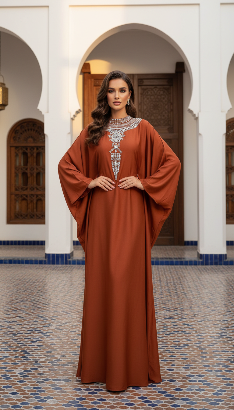 عباية قفطان مطرزة - موديل