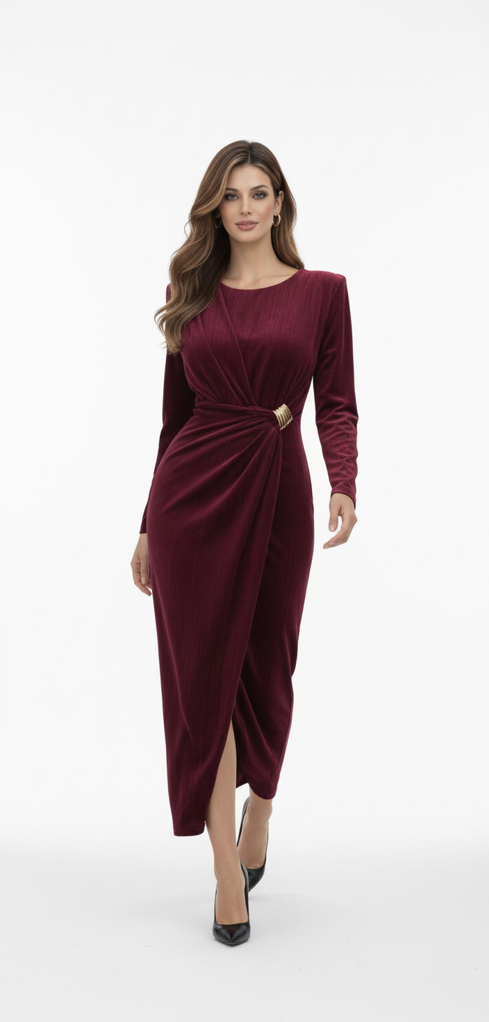 Velvet Ruby Dress - Editorial 2