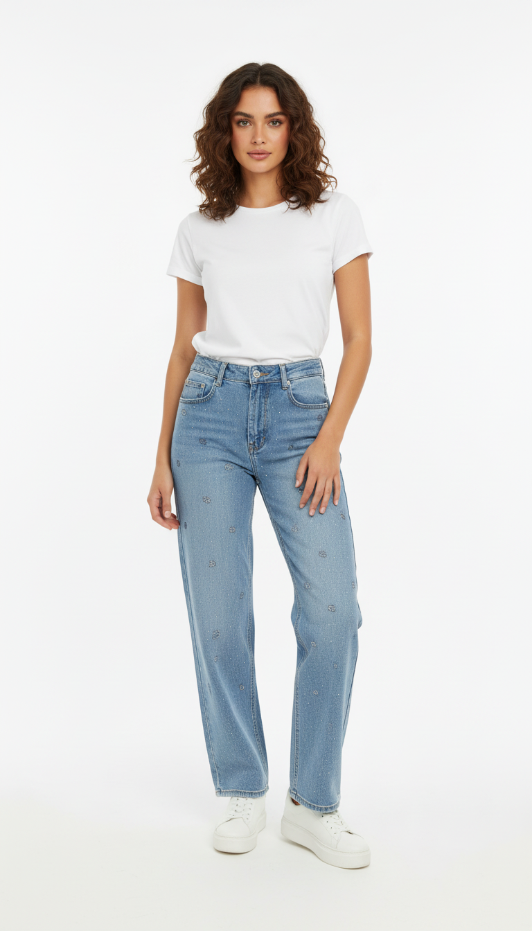 Crystal Denim Jeans - Editorial 1