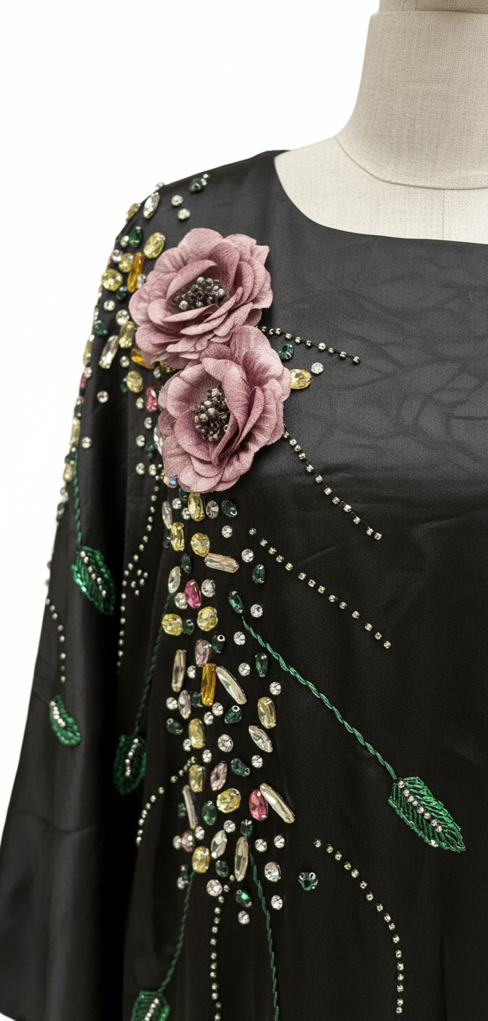Floral Gem Abaya - Editorial 3